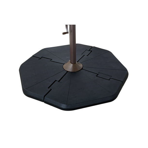 Sand Filled Plastic Base Weight For Cantilever Offset Patio Umbrella Pack Of 4 Walmart Com Walmart Com