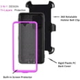 thumbnail image 2 of SOATUTO for Samsung A53 5G Phone Case Full-Body Protective Built-in Screen Protector Kicksand Belt Clip Dustproof Shockproof Armor Protective Cover for Samsung Galaxy A53 6.5" 2022 - Purple, 2 of 6