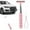 Pink, variant on Car Windshield Glass Cleaner Microfiber Window Cleaning Brush with Extendable Handle for Interior and Exterior Wash