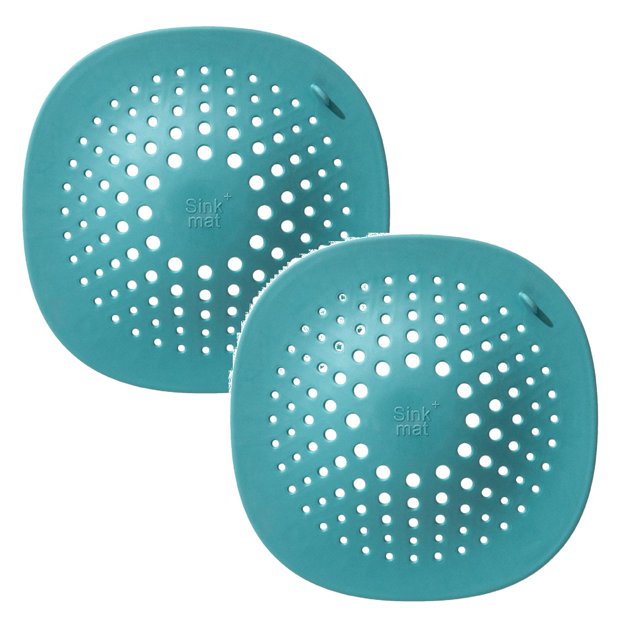 Oleegame 2PC Sink Drain Filter Cover Hair Snap Durable Silicone 2022 Shower Hair Plug With Suction Cup Drain Cover Easy To Install And Clean Set For Bathroom Tub And Kitchen Green