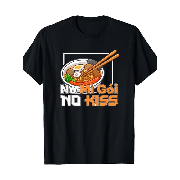T Shirt 1pc Mi Goi Vietnam Instant Noodles No Kiss No Meow Men's