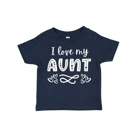 

Inktastic I Love My Aunt- Hearts Gift Toddler Boy or Toddler Girl T-Shirt