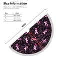 thumbnail image 6 of Christmas Tree Skirt, Breast Cancer Awareness3 Christmas Tree Decorations Indoor, Tree Skirts Mat With Tassel Trim for Halloween New Year Holiday Christmas Party Decor 30 Inches, 6 of 7