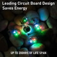 thumbnail image 3 of LED Fishing Lures Assortment Deep Drop LED Fishing Spoons Underwater Flasher Diamond Lights Trolling Lures Halibut Rig Round(5 pcs), 3 of 7