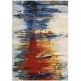 thumbnail image 2 of Nourison Chroma Colorful Abstract Crimson Tide 5'6" x 8' Area Rug, (6x8), 2 of 9