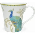thumbnail image 3 of 222 Fifth Peacock Garden 16-Piece Porcelain Dinnerware Set, Blue White, 3 of 9