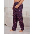 thumbnail image 3 of Men's Solid Color Short Sleeve T-Shirt And Lip Print Long Pants Homewear, 3 of 5