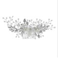 thumbnail image 4 of Ifeng Bridal Rhinestone Flower Veil Side Comb Hair Clips Headpiece Wedding Hair Accessories White Bride Hair Piece Styling Hairpins Headband For Weddi, 4 of 5