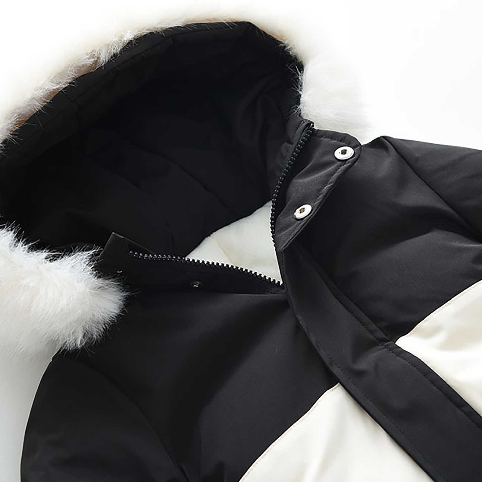 Baby Snow Suit, Toddler Snowsuit, Infant Boys Girls Hooded Ski Suits Soft Fleece Lined Thick Winter Warm Windproof Waterproof One-Piece Snow Jumpsuit Outerwear