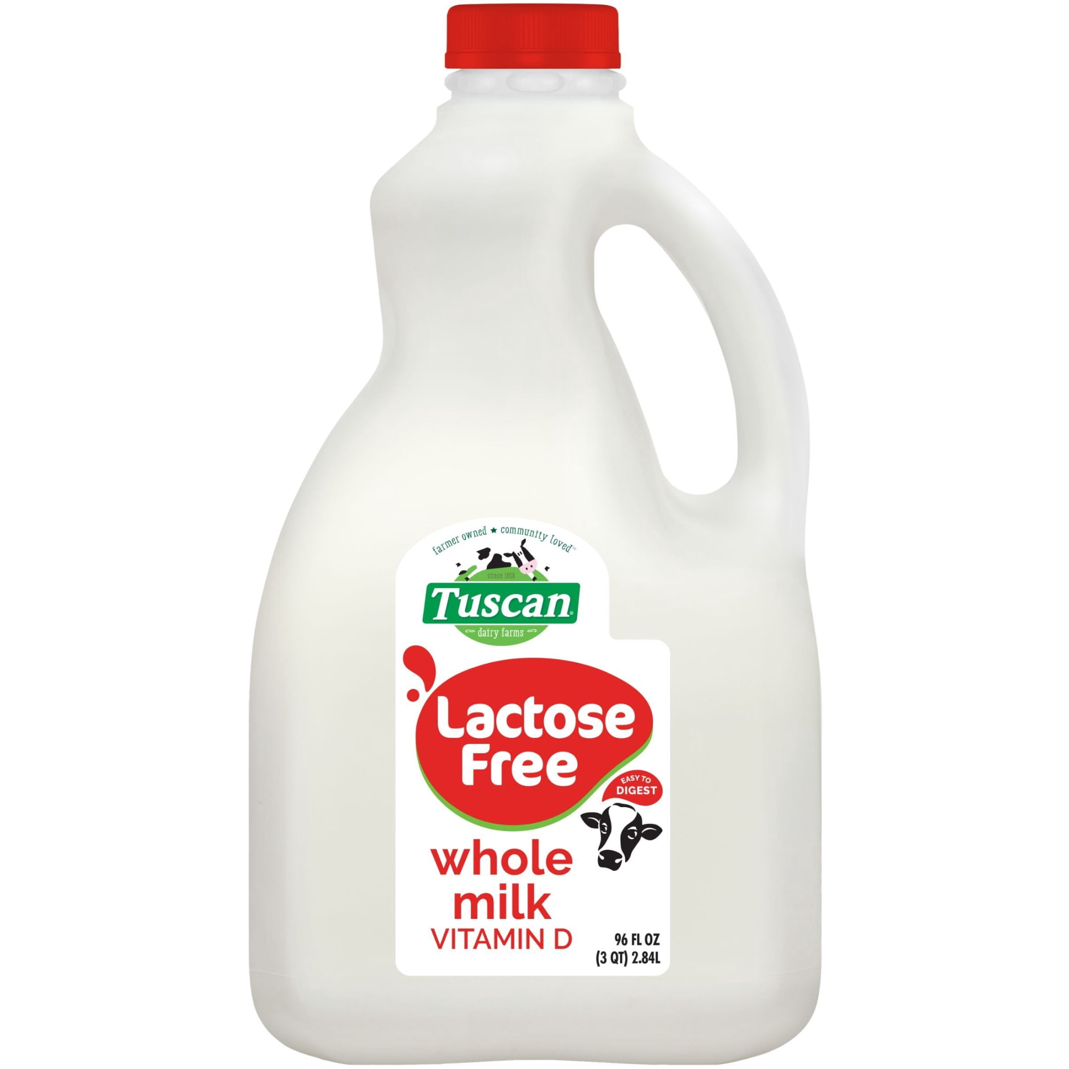 Tuscan Dairy Farms Lactose Free Whole Milk 96 Fl Oz Carafe