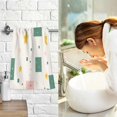 thumbnail image 7 of Yayeee 100% Cotton Hand Towels for Bathroom 16" x 28" Soft Absorbent Kitchen Towel, Green Abstract Pattern, 7 of 7