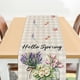 thumbnail image 1 of de mesa Patrón floral Reutilizable Colección de mesa Decoración navideña Primavera Arpillera Caminos de mesa para Semana Santa Campin 1 perfecl Corredor de escritorio, 1 of 4