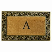 Calloway Mills Prestige Gold Monogram Outdoor Doormat 18" x 30" (Letter T)