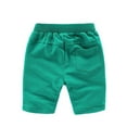 thumbnail image 2 of Toddler Little Kids Big Boys Jogger Knit Shorts with Pocket 2-12T,Green, 2 of 7