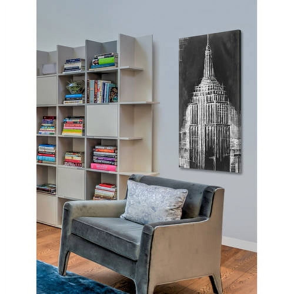 Marmont Hill ''Empire State Blueprint'' Painting Print on Wrapped Canvas