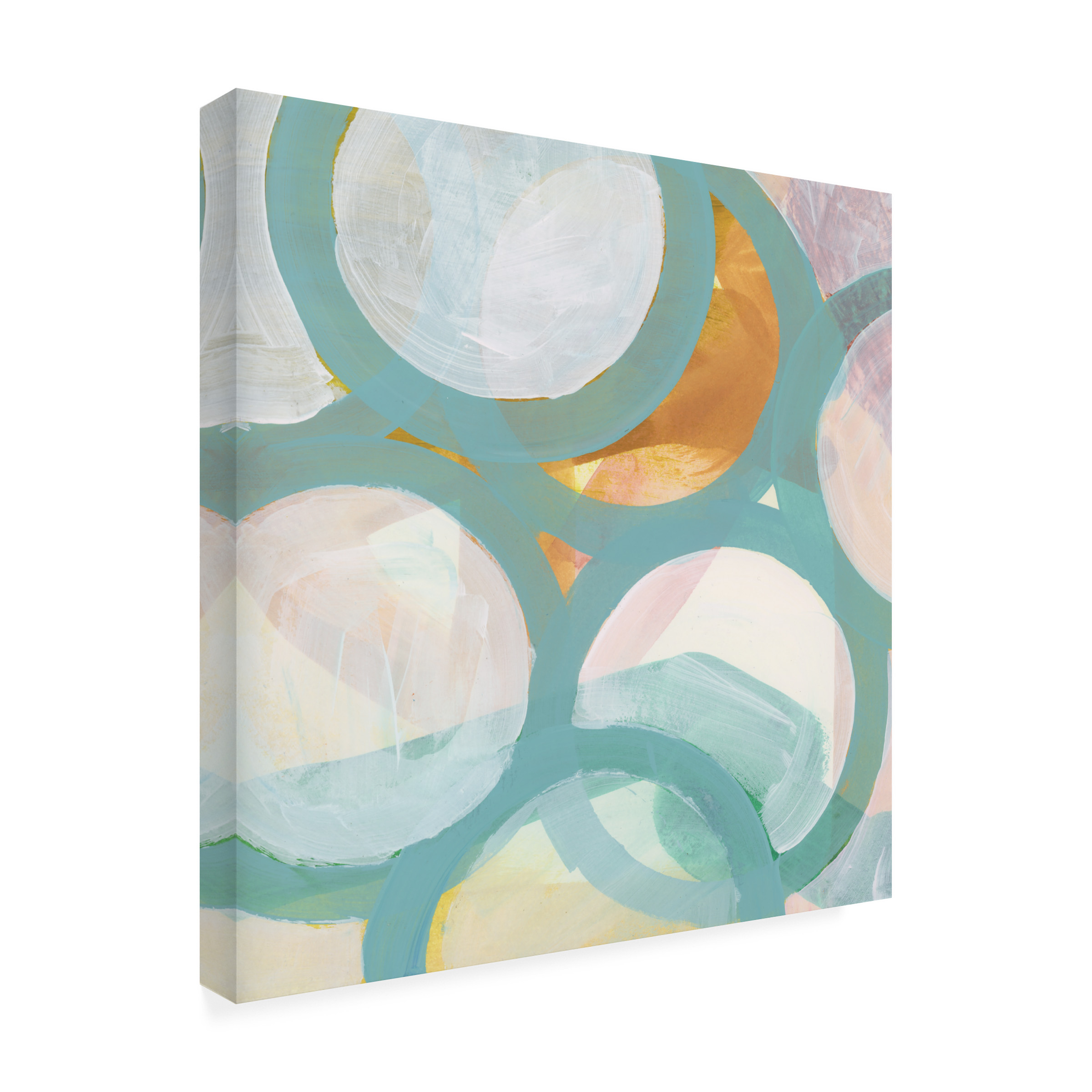 Cartissi 'Aqua Circles I' Canvas Art