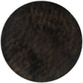 thumbnail image 4 of SAFAVIEH Paris Darwin Plush Polyester Shag Area Rug, Chocolate, 5' x 5' Round, 4 of 6