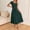 Green, variant on IUYRTFE Women's V Neck Cap Sleeve Midi Dress Tie Waist A-Line Pocket Summer Soft Cotton