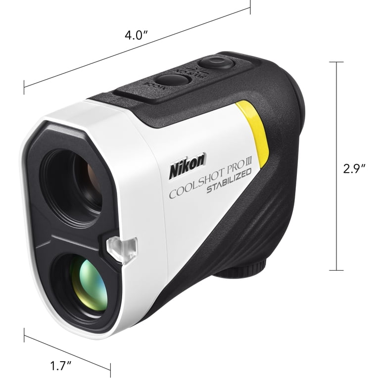 Nikon Coolshot ProIII Stabilized 6x21mm Golf Rangefinder, White