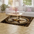 thumbnail image 4 of Western Texas Star Vintage Style Stars On Wood Panel Print Rustic Carpet for Home Decoration Soft Comfy Rugs for Bedroom Room Living Room Bathroom Entrance Door Non-slip Comfort Mat 59"x71", 4 of 7