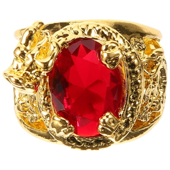 NIAIZEK Men's Golden Dragon Alloy Fashion Decorative Band for Daily Wear and Party Accessories