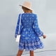 thumbnail image 4 of Vestido con estampado floral con cuello en V,Vestido largo con estampado floral abullonado y cuello en V Vestido con mangas abullonadas Eficiencia maximizada, 4 of 6