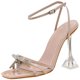 thumbnail image 2 of Sandalias de mujer Zapatos de tacón alto con correa de diamantes de imitación y lazo a la moda Wmkox8yii shjk551, 2 of 7