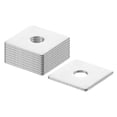 thumbnail image 1 of 100 Pcs Rondelle Carrée 5/8 Pouces pour Boulon 5/32 Pouces, Plaque de Roulement Plate en Acier Inoxydable 201 (0.04 Pouces Épaisseur), 1 of 6