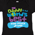 thumbnail image 4 of Inktastic My Daddy is the Worlds Best Tow Truck Driver Boys or Girls Baby Bodysuit, 4 of 5