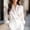 White, variant on Sexy Crochet Lace Silk Blouse for Women Satin Blouses for Women Button Down Shirts Long Sleeve Tops