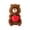 Apple, variant on Groundhog Stuffed Animal, 11.81 in Brown Marmot Plush, Cute Apple Plush Toys for Sofa Bed Decor and Gift Giving (Apple)