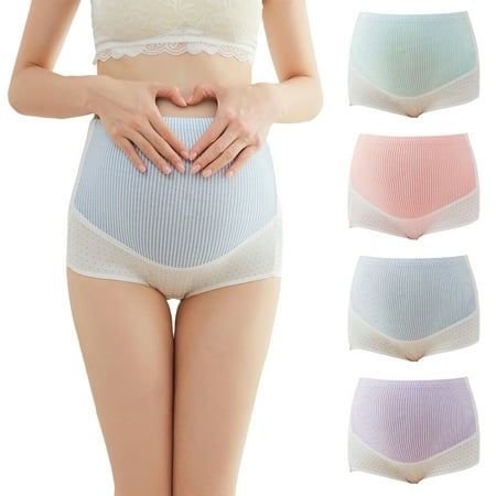

Spdoo Women s Over The Bump Maternity Underwear High Waist Full Coverage Pregnancy Panties 4 Pack (M-4XL)