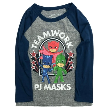 

Jumping Beans Toddler Boys Long Gray PJ Masks Teamwork T-Shirt Tee Shirt 2T