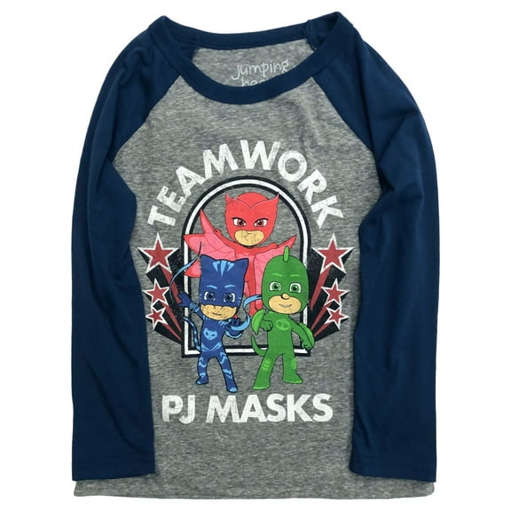 Jumping Beans Toddler Boys Long Gray PJ Masks Teamwork T-Shirt Tee Shirt 3m