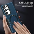 thumbnail image 5 of Magnetic Phone Case for Samsung Galaxy S23 Ultra Compatible for Magsafe, Military-Grade Shockproof Protective Case with Built-in Magnet Circle for Samsung Galaxy S23 Ultra, MS Navy Blue, 5 of 18