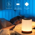 thumbnail image 2 of Yeacher Lampe de Chevet à Commande Tactile, Rechargeable par USB, Lampe de Table à Intensité Réglable, Blanc Chaud et RVB, Veilleuse à Changement de Couleur pour Salon, Chambres, Bureau, 2 of 7