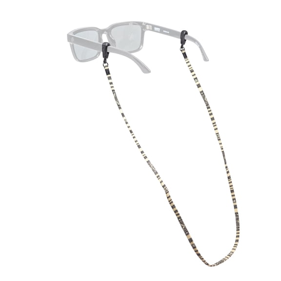 Chums Baja Printed Glasses Retainer - Woven Sunglasses Eyewear Holder Strap (Natural Cream)