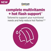 Centrum Menopause Support Complete Womens Multivitamin Supplement With Vitamin for Hot Flash Support, Tablets, 30 Count