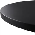 thumbnail image 2 of Table à Manger Ronde de 47 Pouces Gain de Place pour 4 à 6 – Table de Cuisine Industrielle Moderne avec Tablette de Rangement – Cadre en Métal Robuste – Idéale pour Salle à Manger, Appartement, Bureau – Grain de Bois Noir, 2 of 8