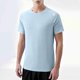 thumbnail image 1 of Ceisia Men's Slim Fit Short Sleeve Crew Neck Tee Solid Color Reflective Performance Sports Top Blue M Gifts, 1 of 6