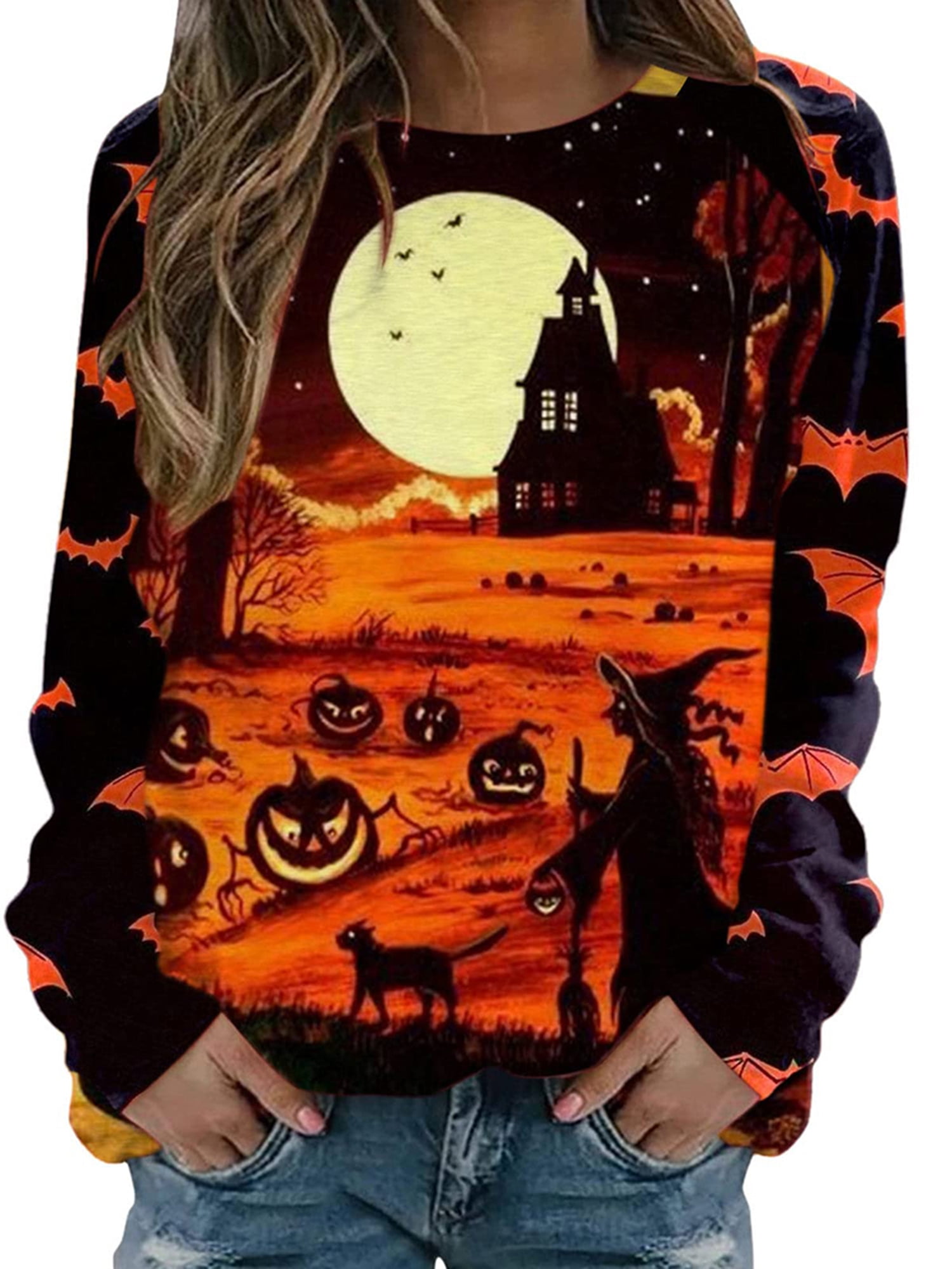 womens halloween sweatshirts