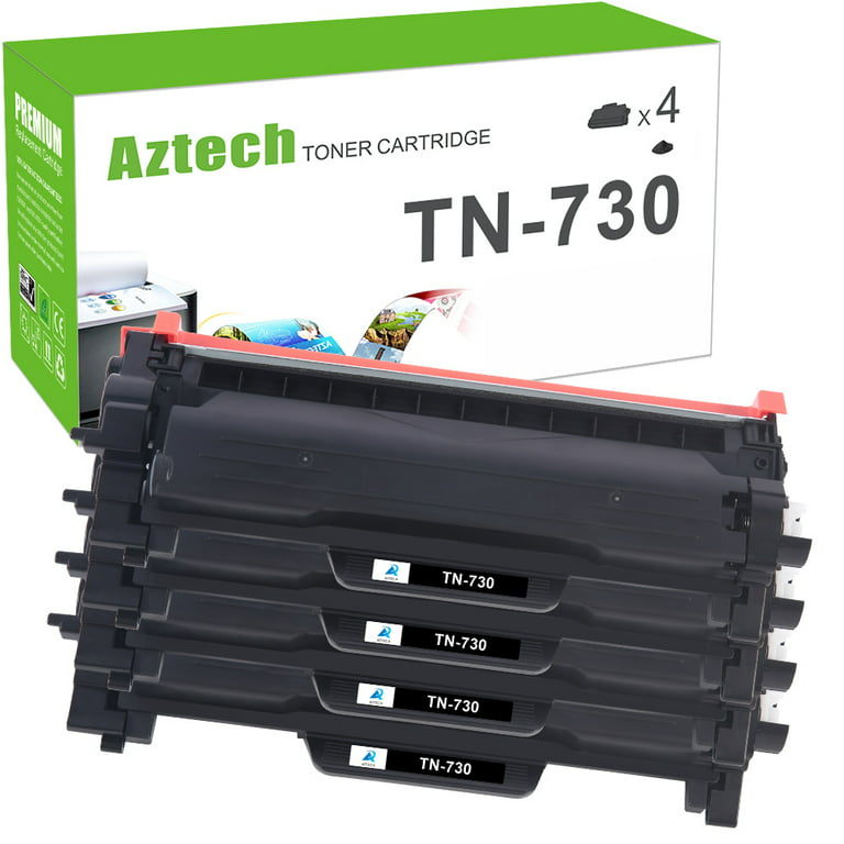 Advarsel Ristede fusionere A AZTECH Compatible Toner Cartridge Replacement for Brother TN-760 TN-730  TN730 Replace with DCPL2550DW L2350 L2350DW HL-L2370DW Printer Ink (Black,  4-Pack) - Walmart.com