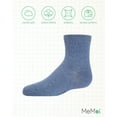 thumbnail image 6 of MeMoi Unisex Basics Kids Cotton Blend Ankle Socks - Girls - Female, 8, Light Denim, 6 of 8