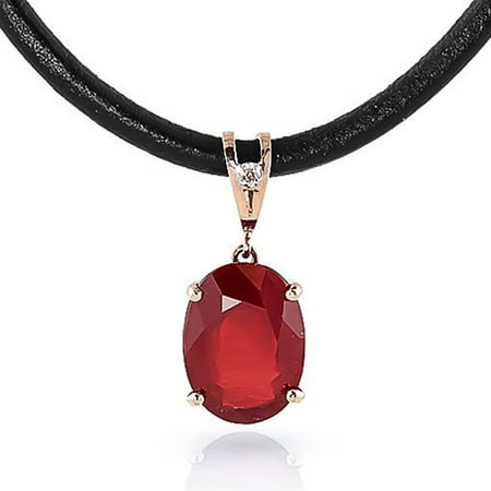 Galaxy Gold 14K Solid Gold 7.71 Carat Natural Diamond Oval Cut Pendant Necklace for Women - Rose Gold Fine Jewelry