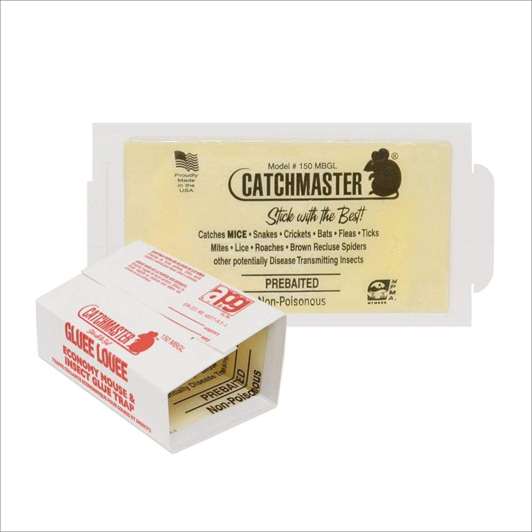 Catchmaster Glue Trap, 5-1/4 In. L, 3-1/2 In. W, PK4 - 104 