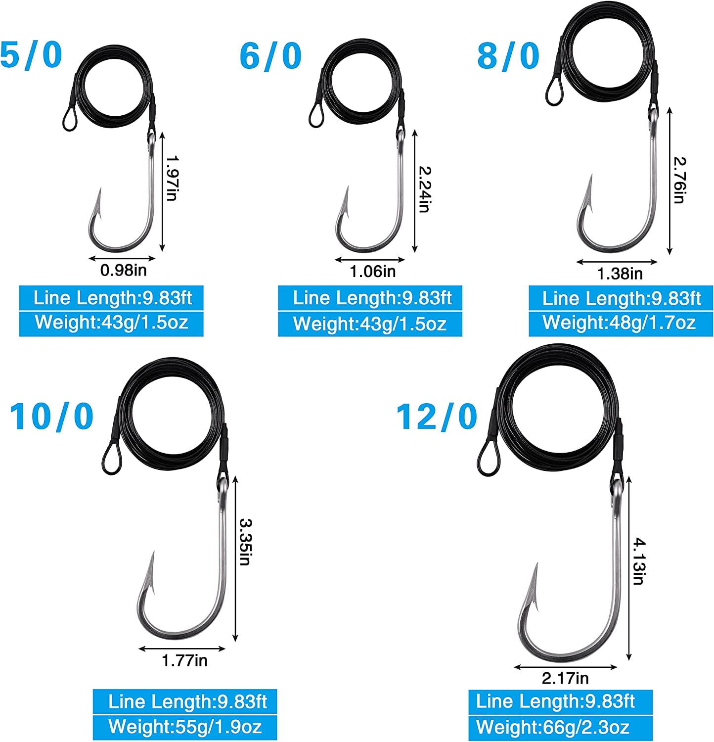 3/0 fishing hooks Amazon.com : 3X Strong Treble Hooks 3/0, 100 Pcs Nickel Finish, for  Saltwater & Freshwater Fishing, Ideal for Tuna, Pike, Musky & Big Fish Game  : Sports & Outdoors