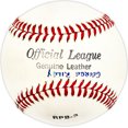 thumbnail image 2 of George Riley Autographed Official League Baseball Chicago Cubs SKU #226077, 2 of 3
