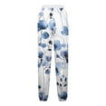 thumbnail image 4 of Birdeem Women Loose Casual Printed Pocket Drawstring Pants, 4 of 5