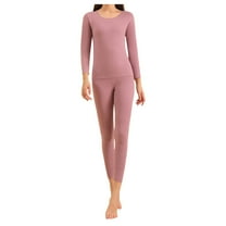 Silk Thermal Underwear Set Velvet Soft Autumn Winter Base Layer Two Piece Outfit for Women and Men