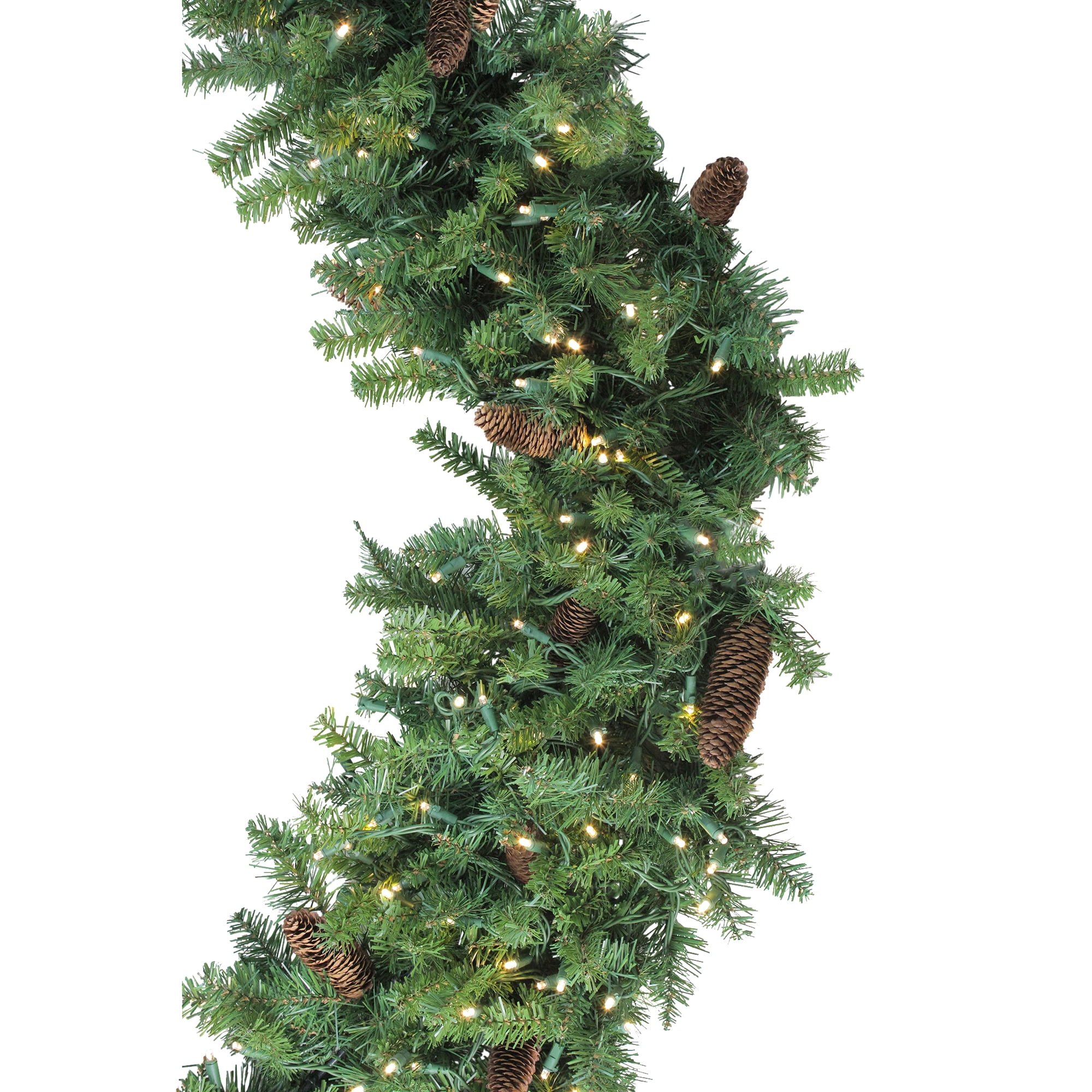 6' Pre-Lit Dakota Red Pine Commercial Artificial Christmas Wreath - Warm White LED Lights